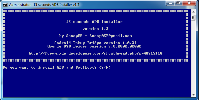 15 seconds ADB Installer