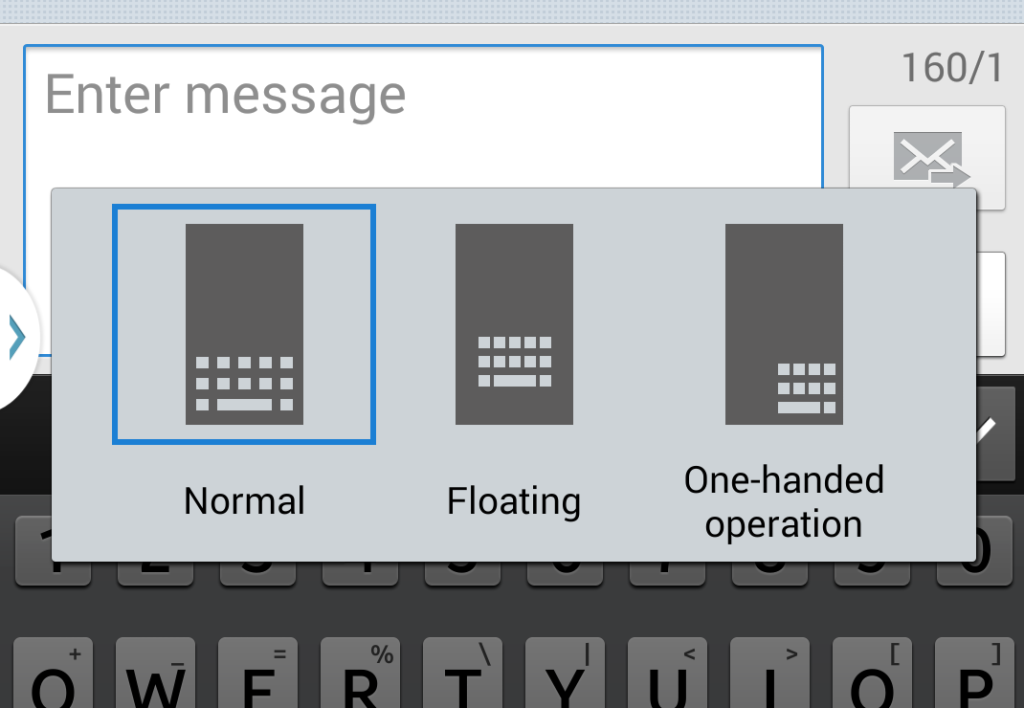 One-handed operation