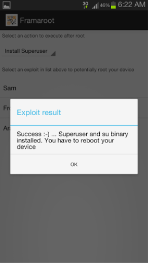framaroot-successful