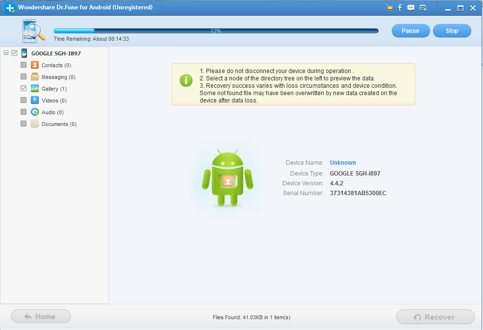 phuc hoi tin nhan tren android